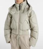 Adidas by Stella McCartney Quilted cropped puffer jacket