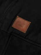 Acne Studios - Orgei Logo-Appliquéd Padded Organic Cotton-Canvas Bomber Jacket - Black