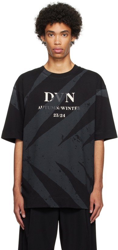 Photo: Dries Van Noten Black Screen Print T-Shirt