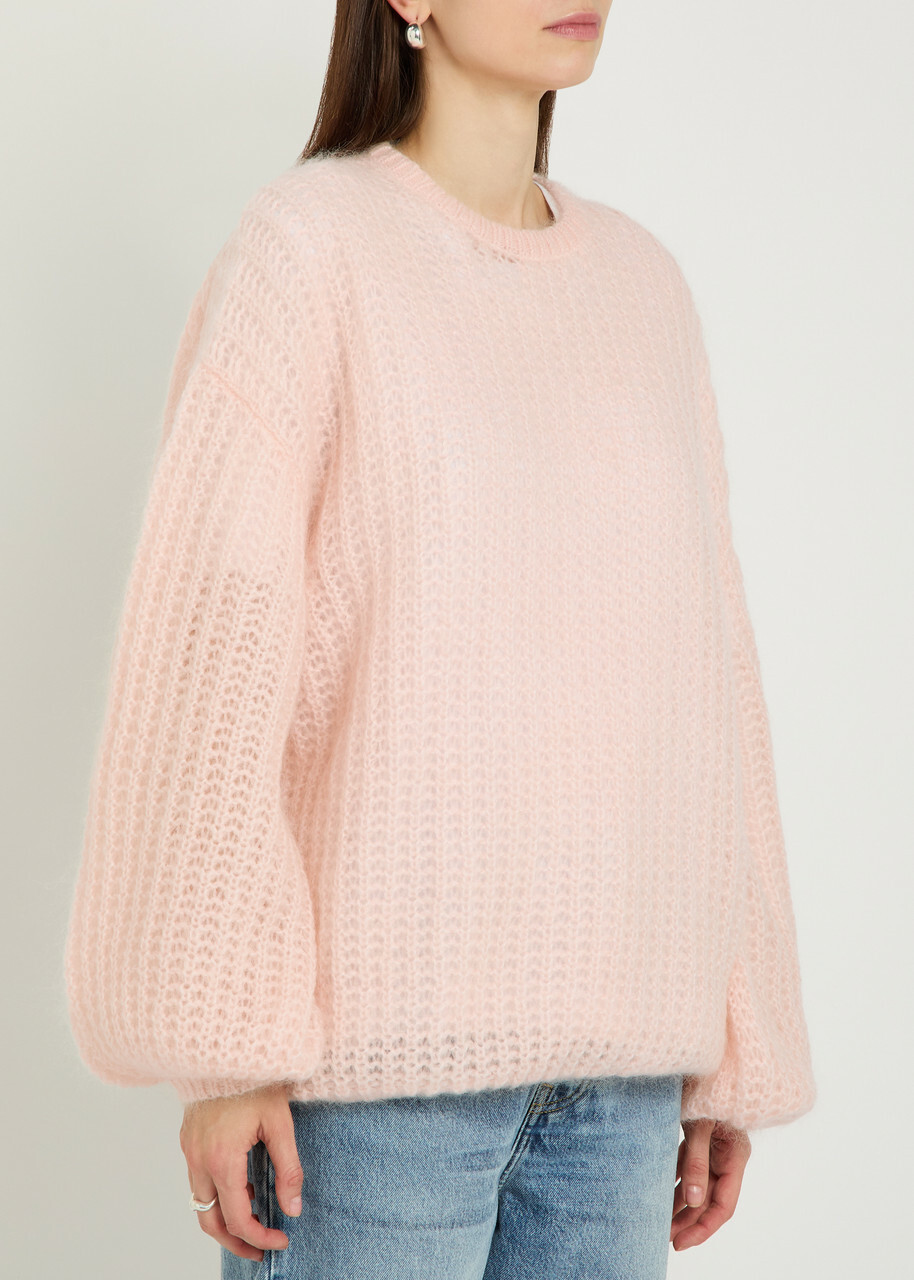 Toteme Puffed Mohair-blend Jumper Light Pink