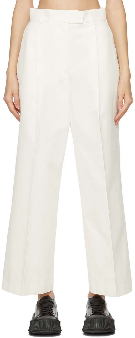 Photo: Blossom White Mode Wide Trousers