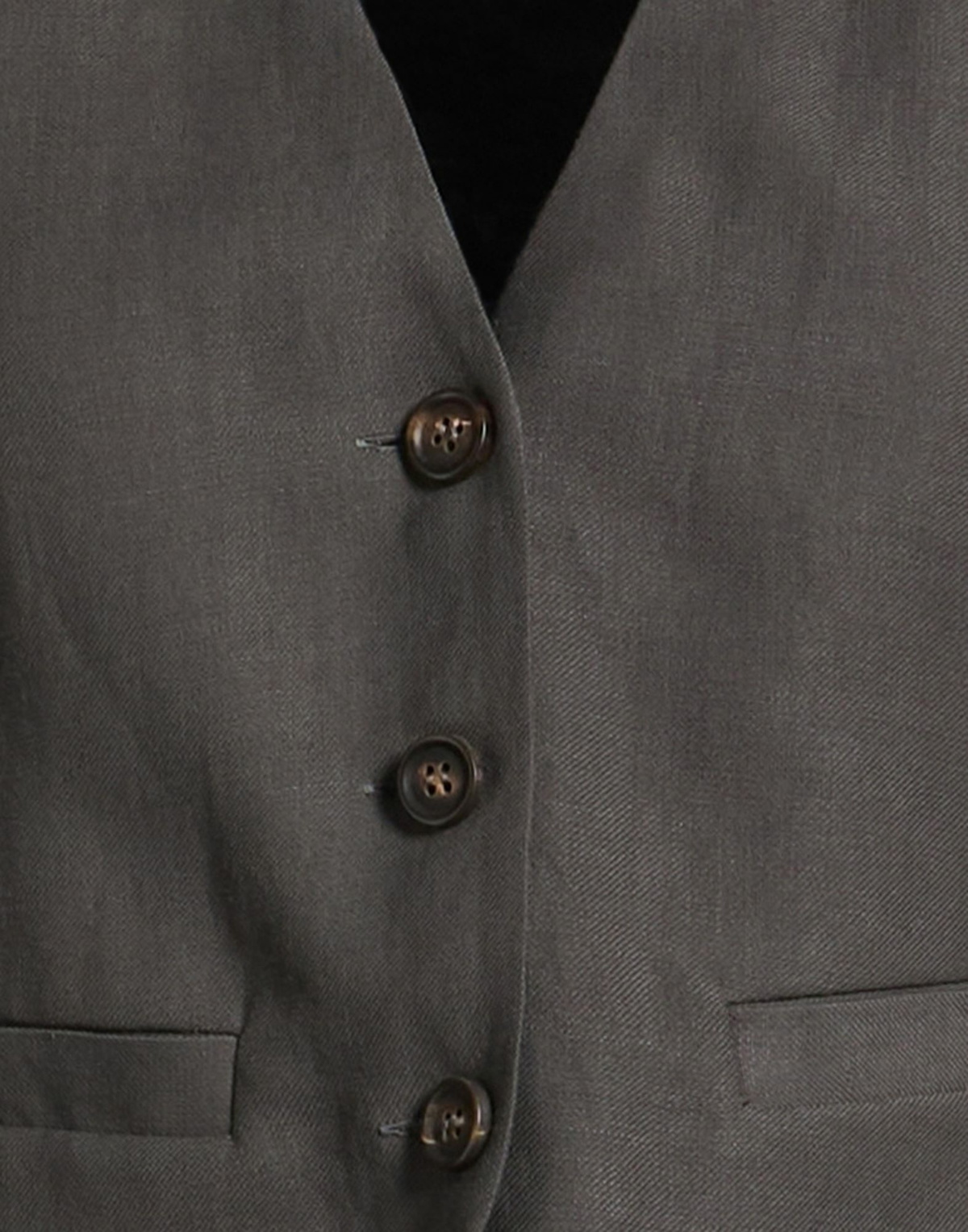 Brunello Cucinelli Womens Tailored Vest in Charcoal