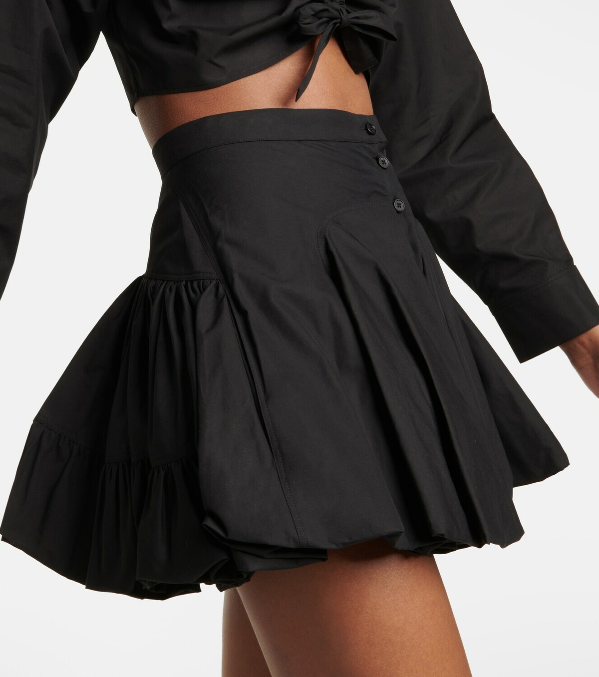 Alaïa Cotton high-rise miniskirt ALAÏA
