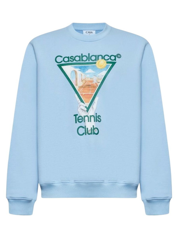 Photo: Casablanca Light Blue Metaphysical Tennis Icon Sweatshirt