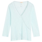 Fruity Booty Women's Lace Wrap Top in Ice Blue