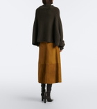 Vince Suede midi skirt