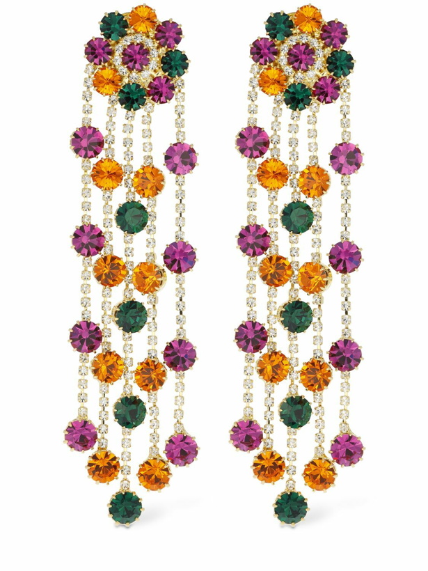 Photo: MAGDA BUTRYM - Colorful Crystal Flower Dangle Earrings