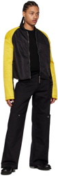 SPENCER BADU Black Knee Pocket Cargo Pants