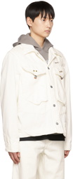 Objects IV Life White Paneled Denim Jacket