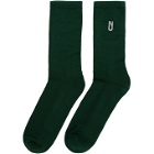 Affix Green Long Socks