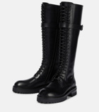 Ann Demeulemeester Alec leather knee-high combat boots