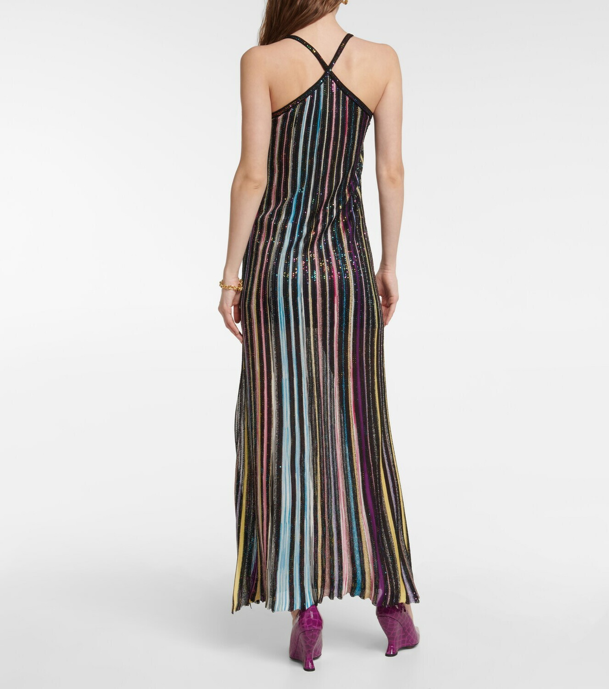 Missoni - Knitted lamé maxi dress Missoni