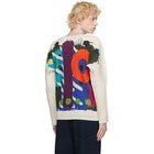 Homme Plisse Issey Miyake Off-White A-POC Print Long Sleeve T-Shirt