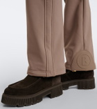 Bogner Turin shearling-trimmed suede lace-up boots