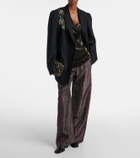 Dries Van Noten 75 leather ankle boots