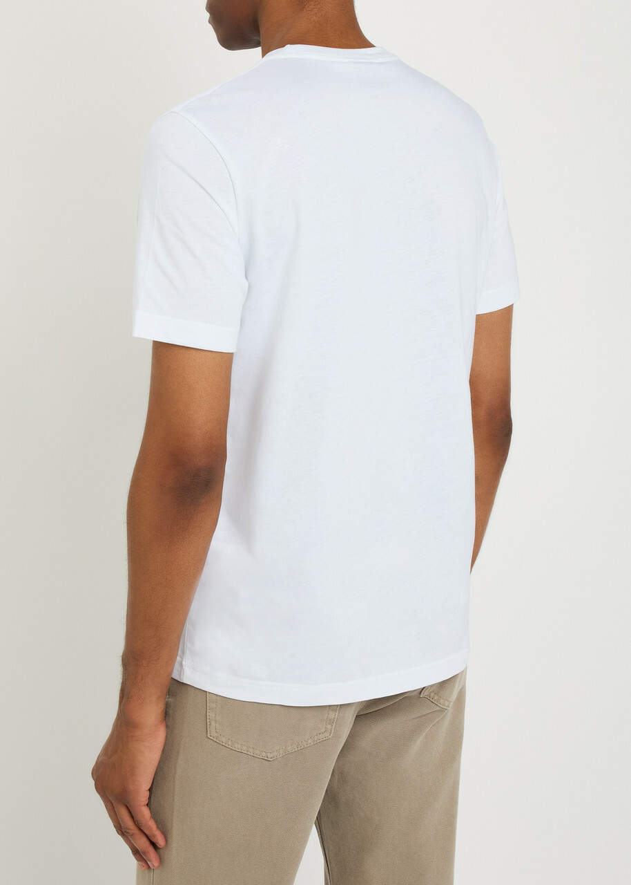 PS Paul Smith Tapes Printed Cotton T-shirt White