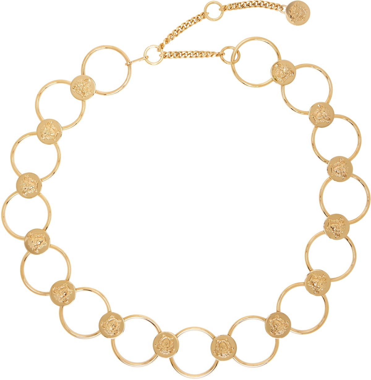 Versace Gold 'La Medusa' 5 cm Chain Belt