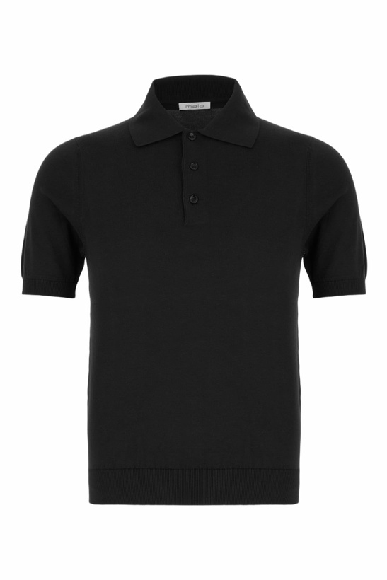 Photo: Malo Black Cotton Polo Shirt