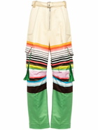 Christopher John Rogers White Colour-Block Tapered Trousers