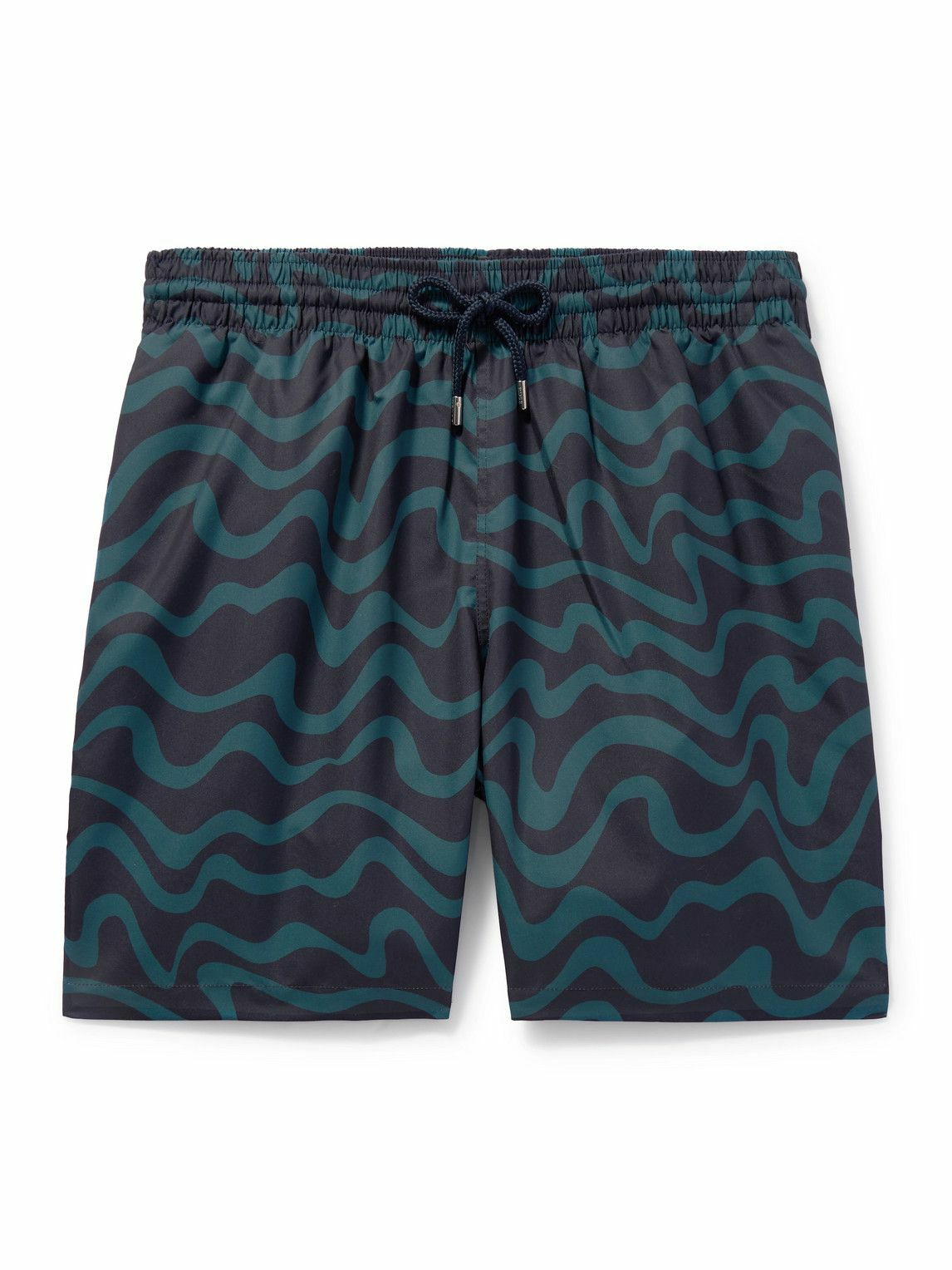 Derek Rose - Maui 63 Straight-Leg Mid-Length Printed Swim Shorts - Blue