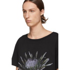Maison Margiela Black Flower Print T-Shirt