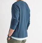 Onia - Jared Loopback Cotton-Jersey Sweatshirt - Blue