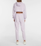 Adam Selman Sport Cropped cotton-blend hoodie