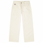 BODE Men's Herringbone Knolly Brook Pant in White