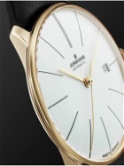 Junghans - Meister Fein Automatic 39.5mm Gold PVD-Coated Stainless Steel and Leather Watch, Ref. No. 27/7150.00