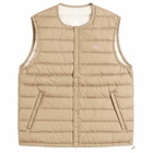 Danton Men's Inner Down Crewneck Vest in Sand Beige