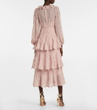 Zimmermann - Floral cotton and silk midi dress