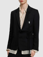 ANN DEMEULEMEESTER Galm Deconstructed Asymmetric Blazer