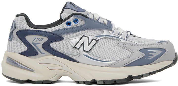 Photo: New Balance Gray & Blue 725V1 Sneakers