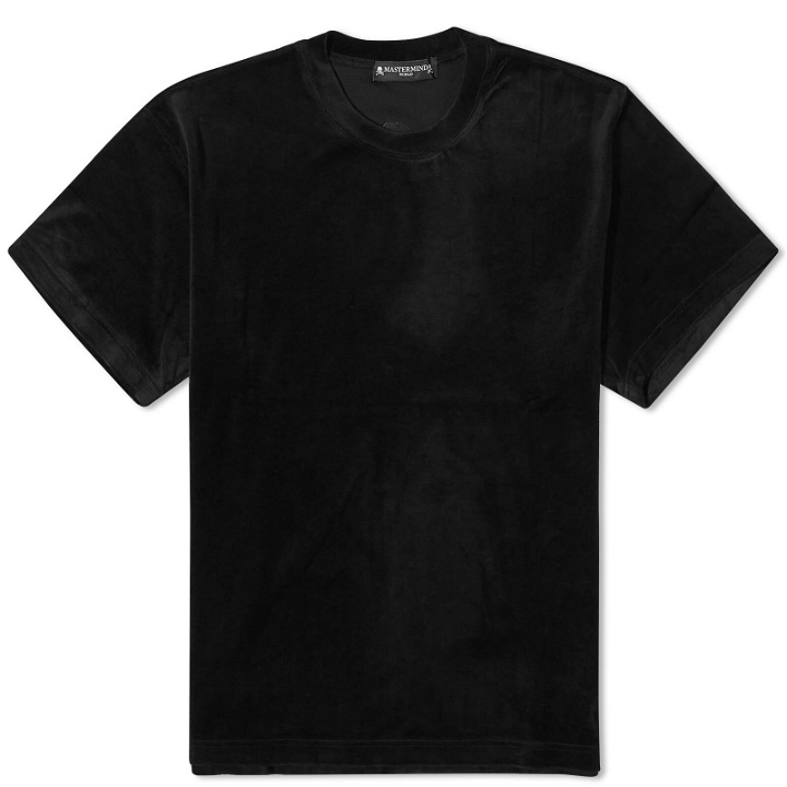 Photo: MASTERMIND WORLD Men's Velour T-Shirt in Black
