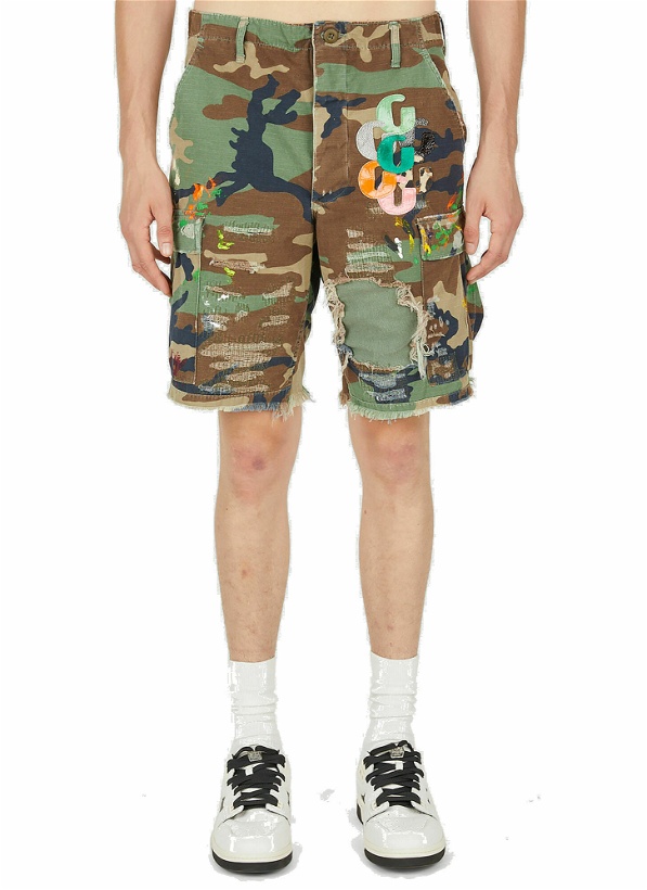 Photo: G Patch Camo Cargo Shorts in Brown