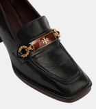 Tory Burch Perrine embellished leather loafer pumps