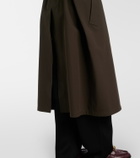 Bottega Veneta Leather-trimmed trench coat