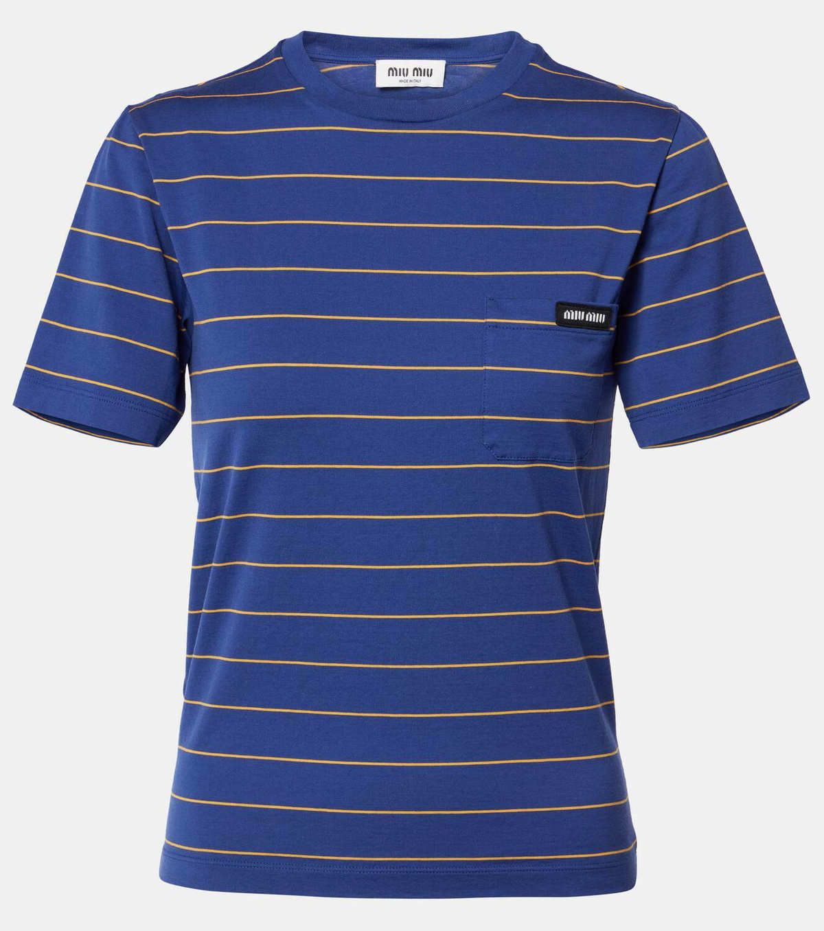 Miu Miu Striped cotton jersey T-shirt Miu Miu