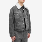 Acne Studios Men's Orsan Patch Canvas Padded Jacket in Carbon Grey