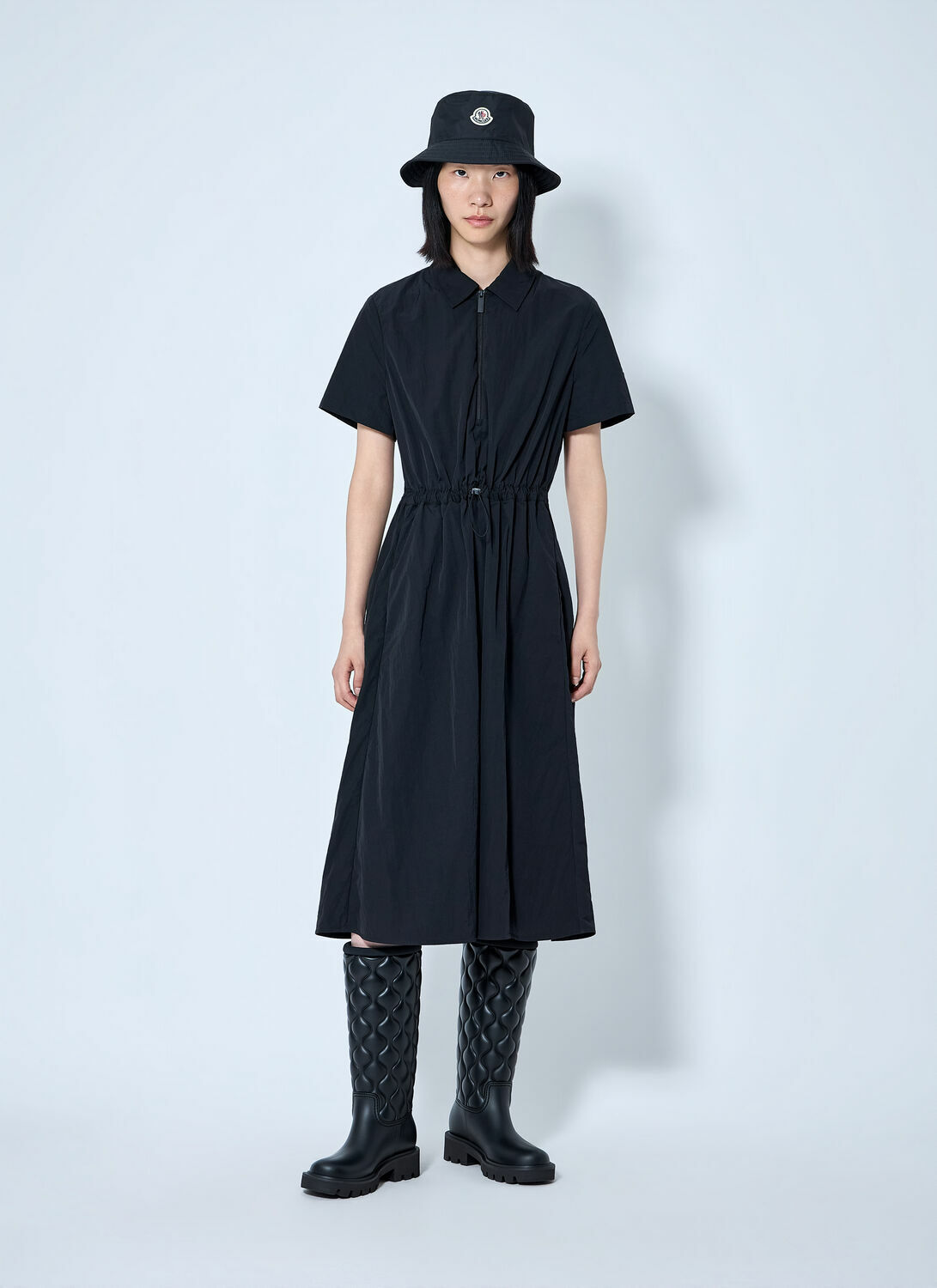 Moncler Short Sleeve Midi Dress