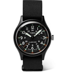 Timex - MK1 Camper Aluminium and Grosgrain Watch - Black