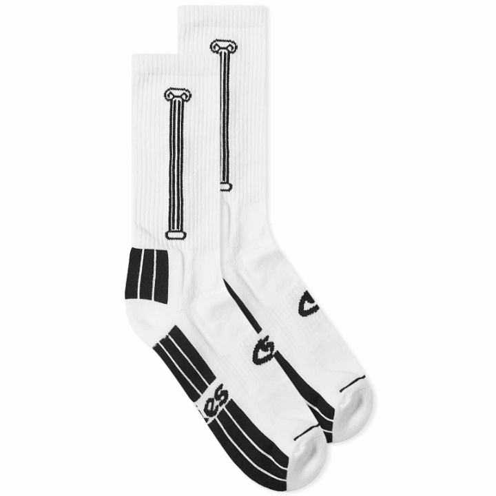 Photo: Aries Men's Column Socks in White