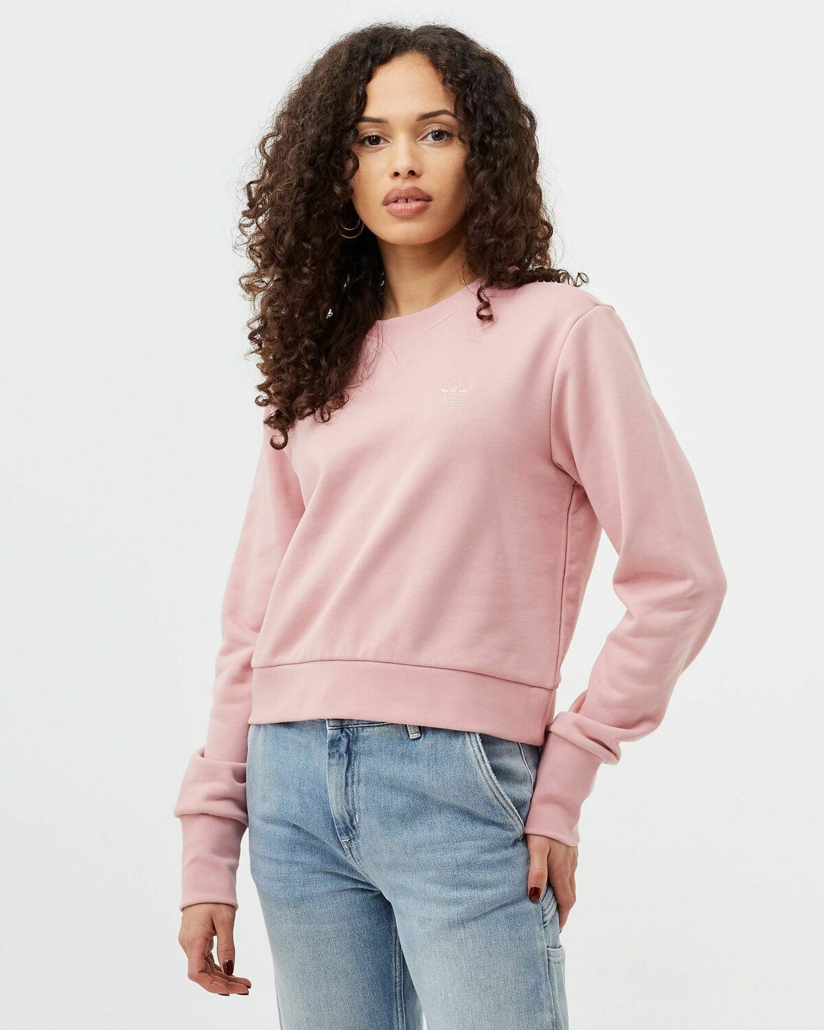 Adidas pink sweater discount women's