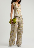 Marques' Almeida Floral Brocade Wide-leg Trousers Multicoloured