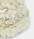 Goldbergh Bird faux fur bucket hat