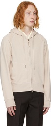 TOM FORD Off-White Garment-Dyed Hoodie