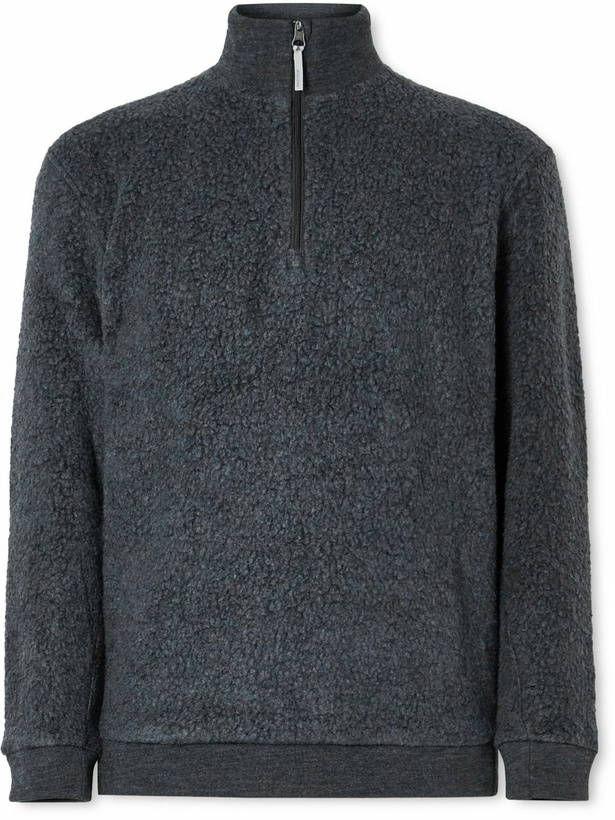 Photo: Houdini - Alto Woolly Treemerino™ Fleece Half-Zip Base Layer - Black