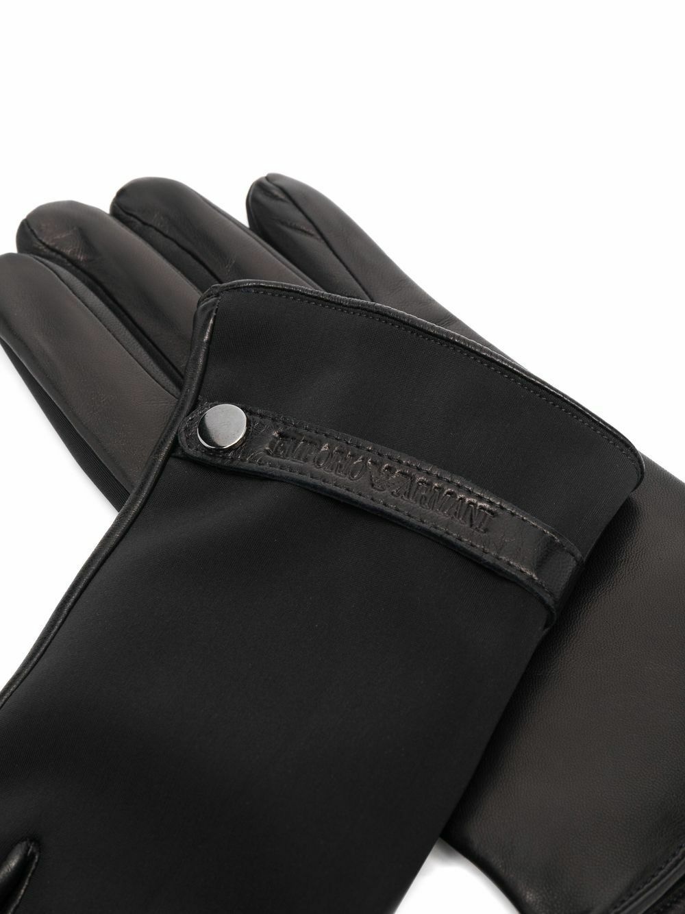 EMPORIO ARMANI - Wool And Leather Gloves