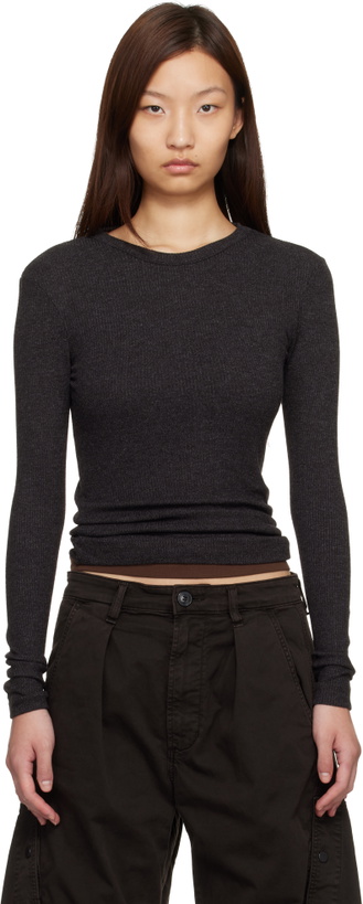 Photo: Citizens of Humanity Brown Bina Crewneck T-shirt