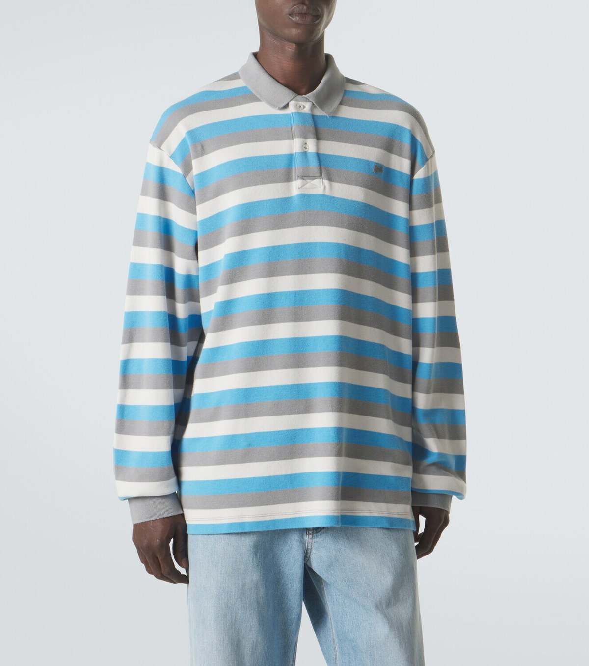 ERL Striped cotton polo shirt
